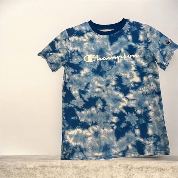 Champion Other - Champion Kids Blue and White Tie-Dye Tee